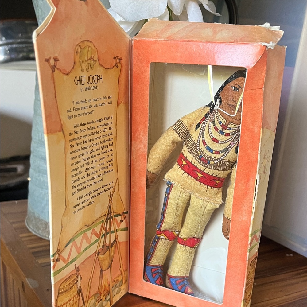 Hallmark 1979 Chief Joseph Cloth Doll in original packaging